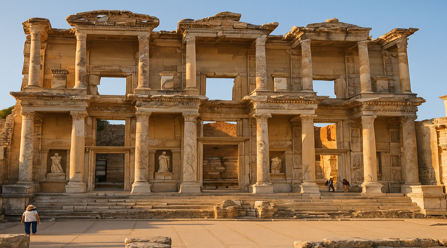 Ephesus-Library-of-Celsus-morning-light Ephesus-Library-of-Celsus-morning-light