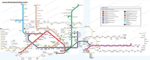 نقشه مترو استانبول، نقشه مترو استانبول به زبان فارسی با کیفیت بالا